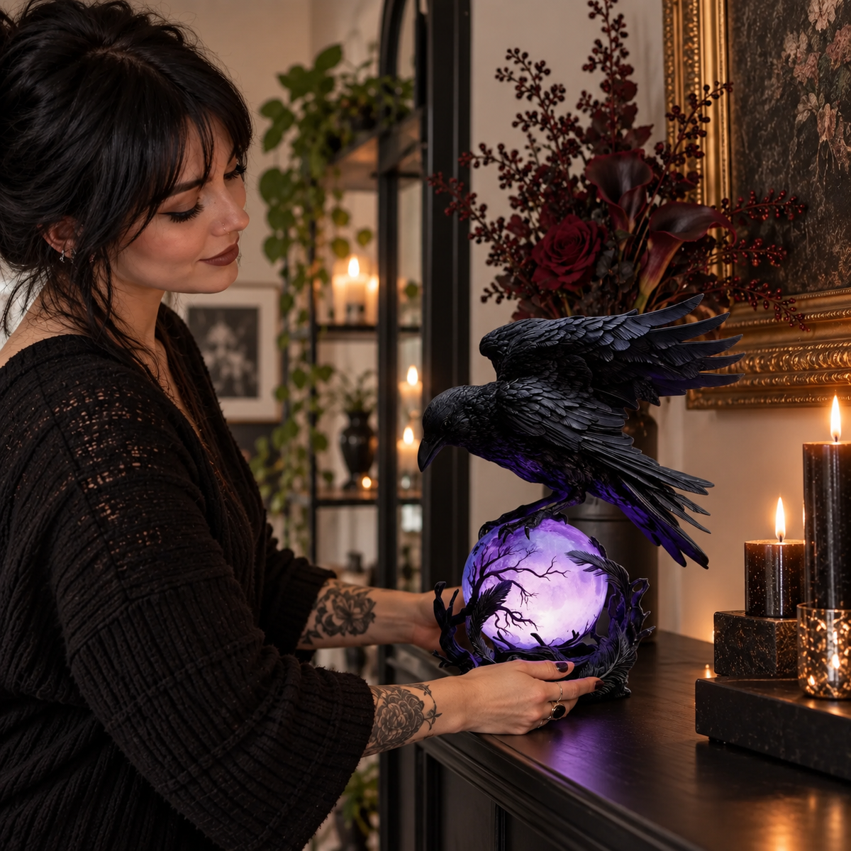Nocturne™ – Raven Orb Lamp