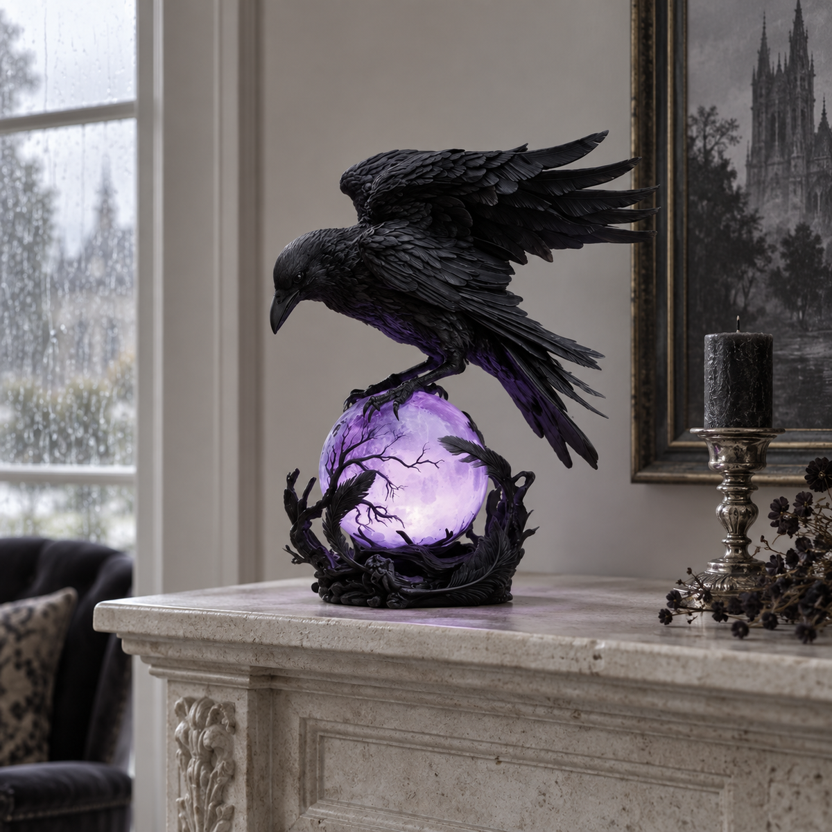 Nocturne™ – Raven Orb Lamp