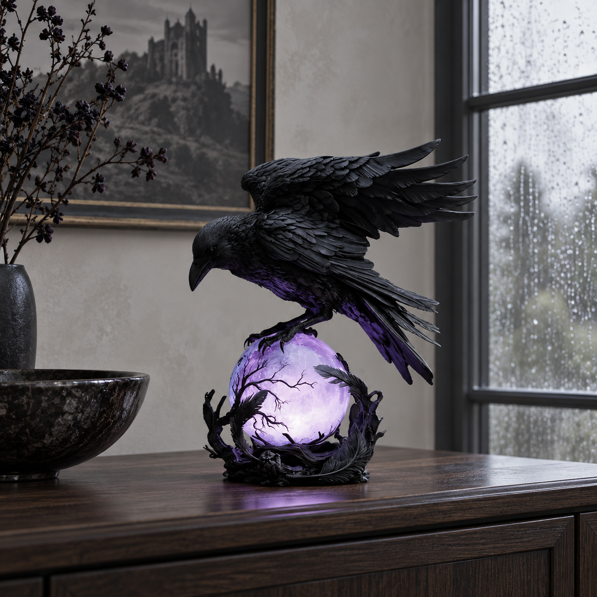 Nocturne™ – Raven Orb Lamp