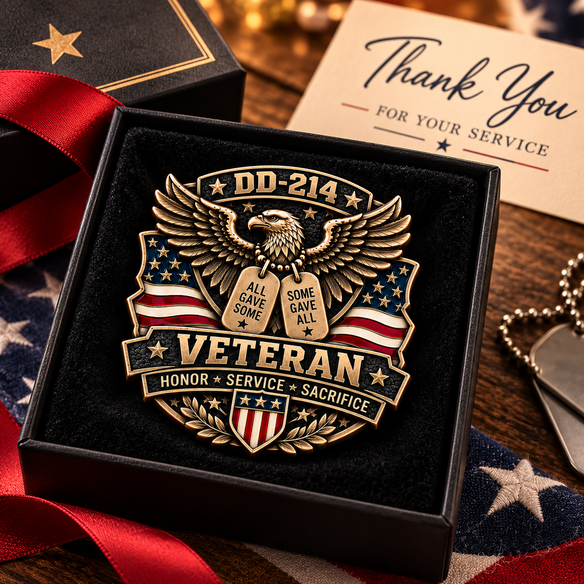 Veteran pin detail