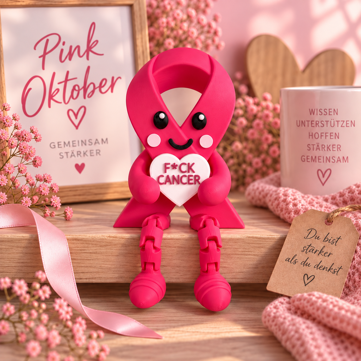 Breast Cancer Awareness Figurine
