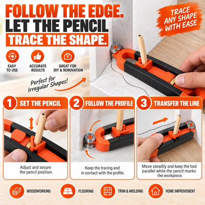 📐Contour Gauge Scribe Tool with Lock🏠
