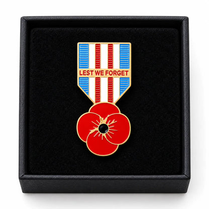 🌺 Limited Edition Red Poppy 111th Anniversary Remembrance Brooch