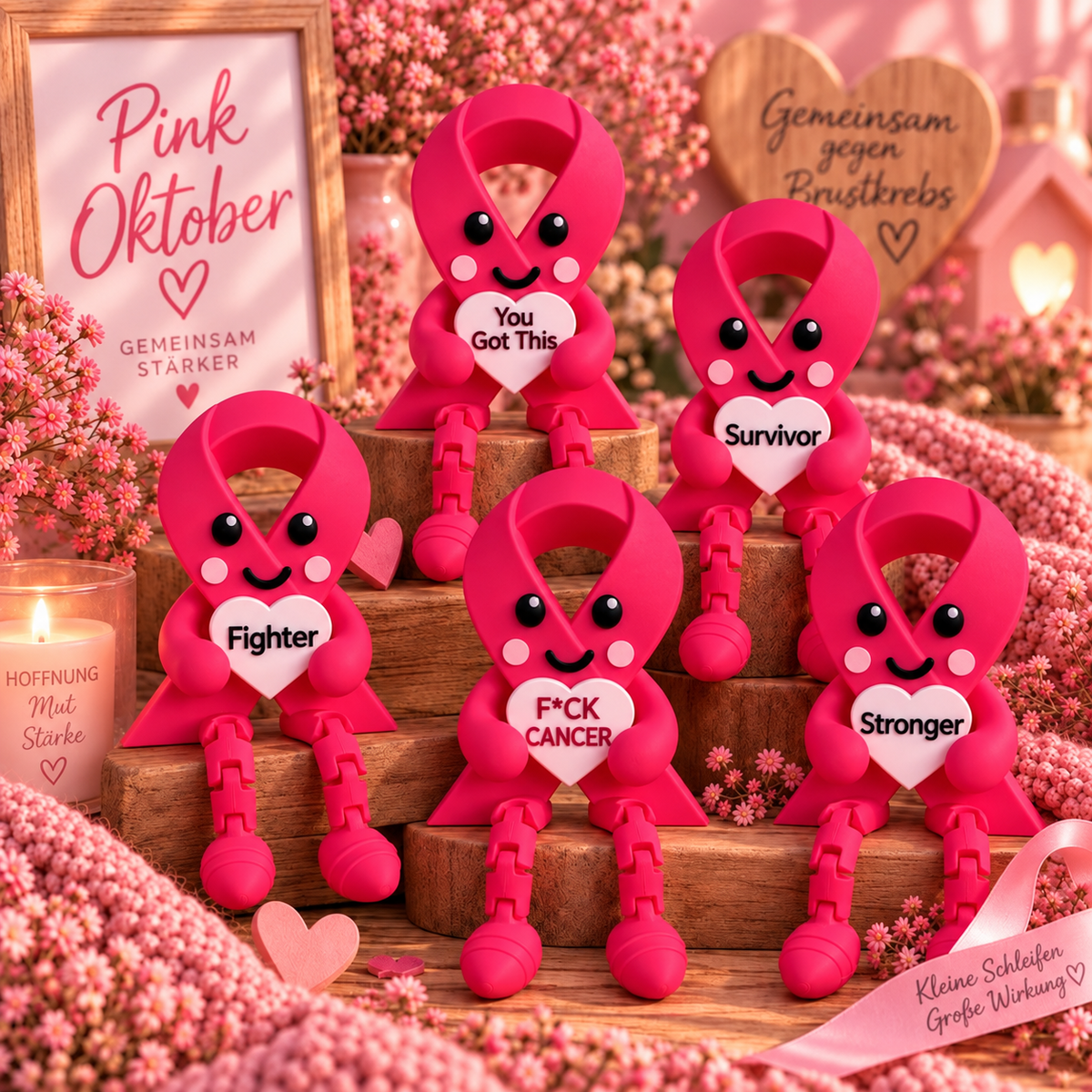 Breast Cancer Awareness Figurine