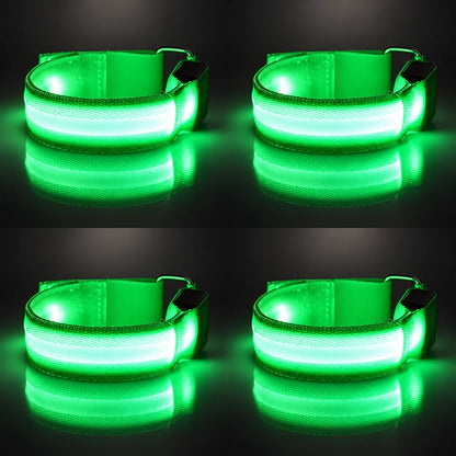 🐎 Horse Led Leg Straps – 4 Pack | Rechargeable-look Night Riding Safety Lights ✨