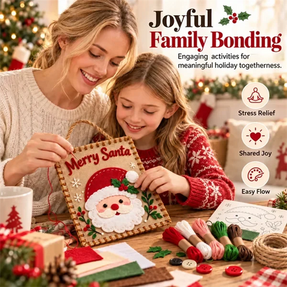 🎄✨Christmas DIY Fabric Weaving Friendship Kit - 🧵 Create Something Special Together! 💕