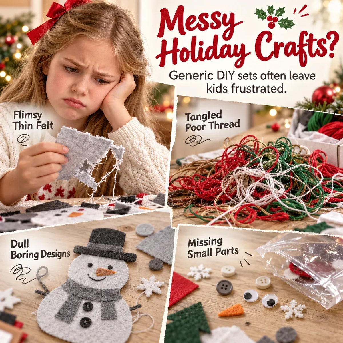 🎄✨Christmas DIY Fabric Weaving Friendship Kit - 🧵 Create Something Special Together! 💕