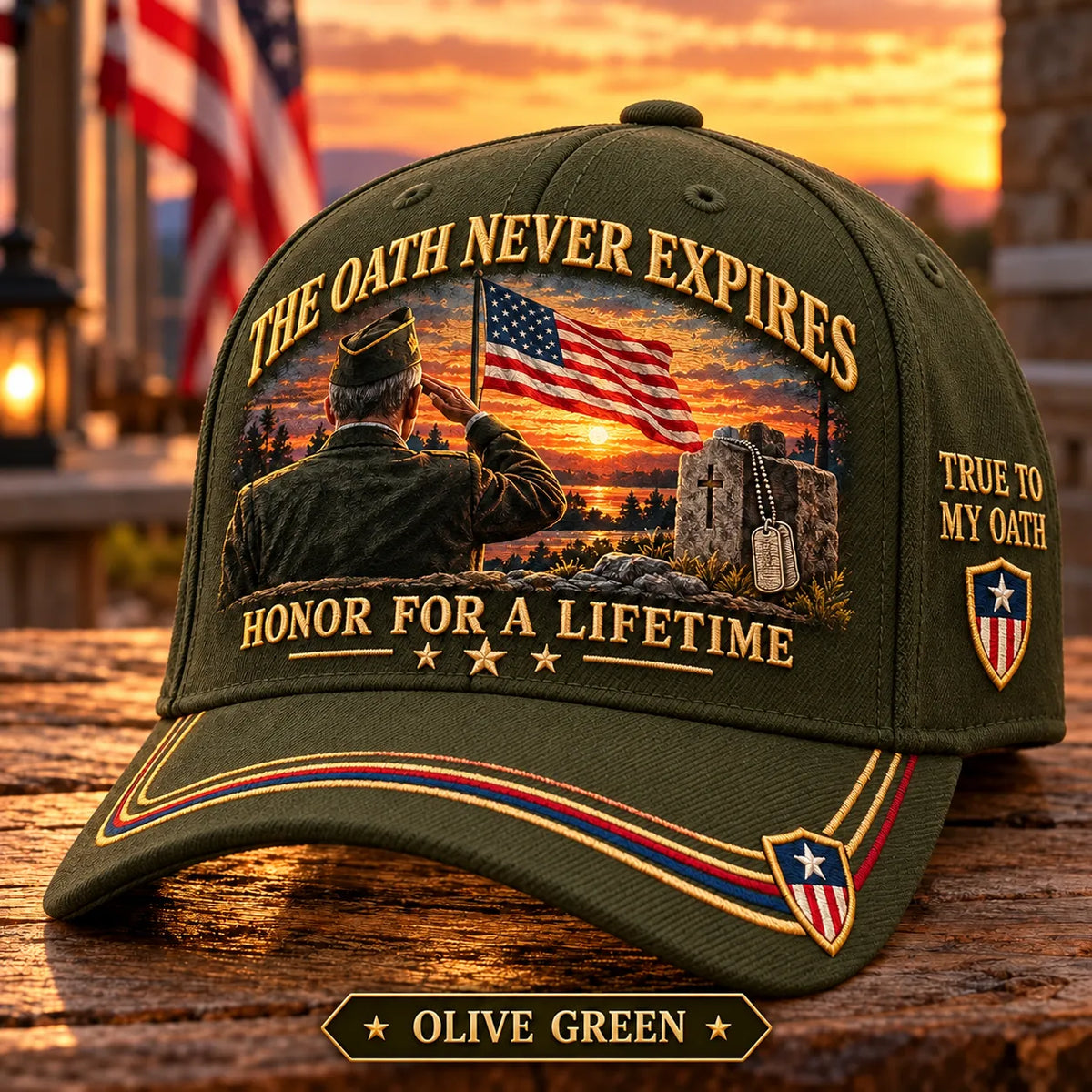 The Oath Never Expires Veteran Honor For A Lifetime Baseball Cap