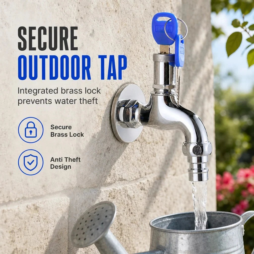 🔐 Lockable Outdoor Water Faucet