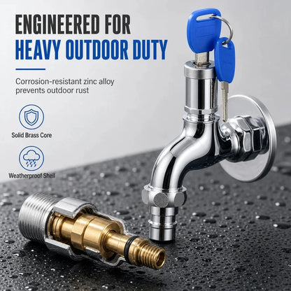 🔐 Lockable Outdoor Water Faucet