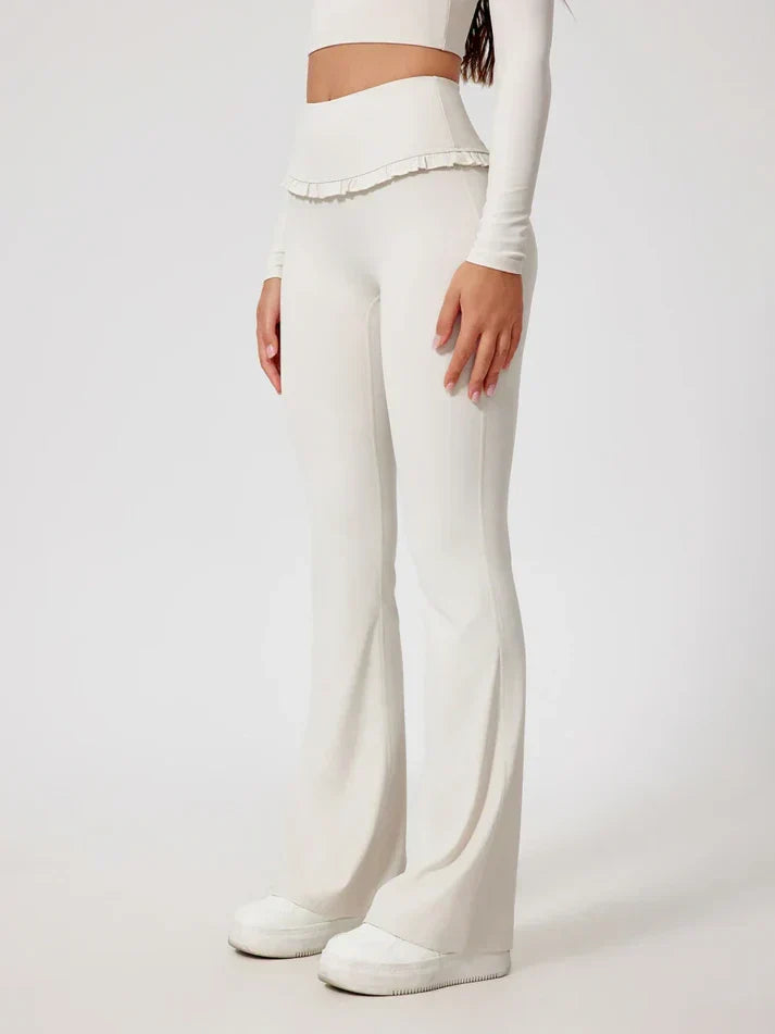 Cute Ruffle Flared Leggings