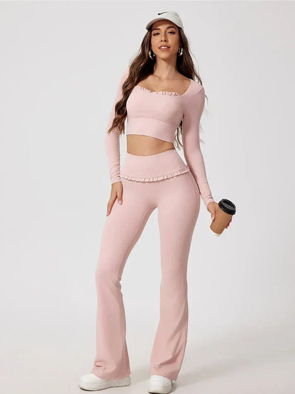 Cute Ruffle Long Sleeve Top