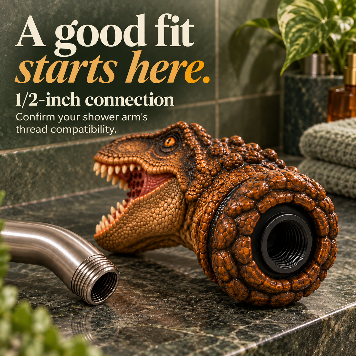 Prehistoric Splash – T-Rex Shower Head