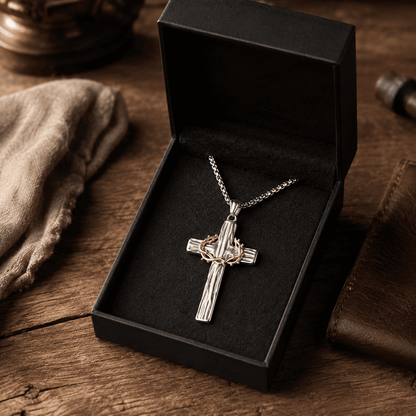 ✝️ 100% Handmade Crown Of Thorns Cross Necklace (𝐃𝐚𝐧𝐢𝐞𝐥 𝐁𝐫𝐨𝐨𝐤𝐬 𝐇𝐚𝐧𝐝𝐦𝐚𝐝𝐞®)