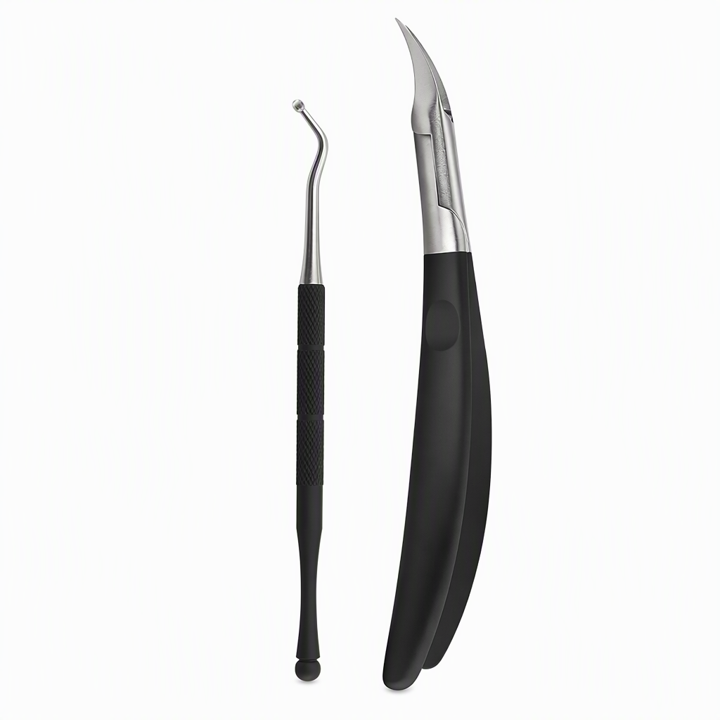 📢📢40% OFF !! ⏰Stainless Steel Ingrown Toenail Clipper and Dead Skin Nipper 2 Piece Manicure Set