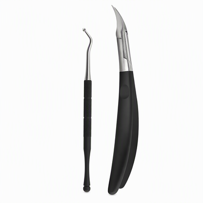📢📢40% OFF !! ⏰Stainless Steel Ingrown Toenail Clipper and Dead Skin Nipper 2 Piece Manicure Set